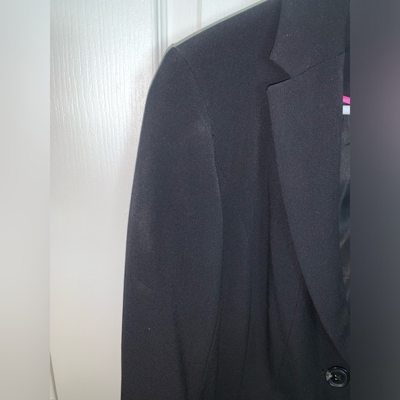 Candie’s Black Blazer Single Button Padded Shoulders - Women’s Large - Picture 4 of 11